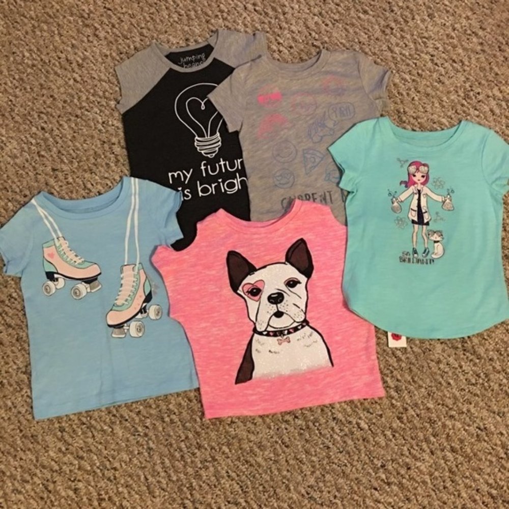 Bundle of 5 summer shirts size 4
